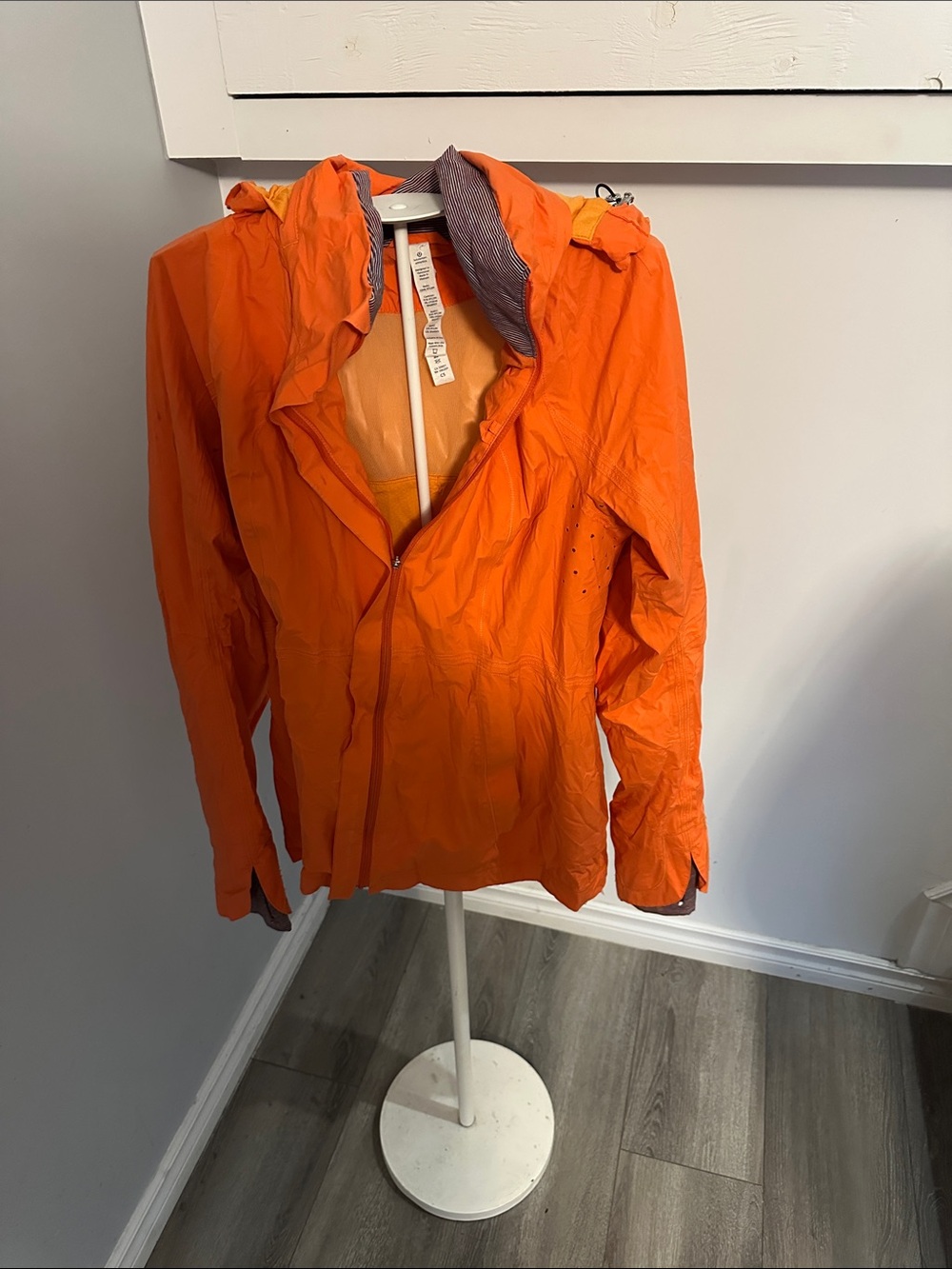 lululemon athletica Orange Hooded Ski Jacket